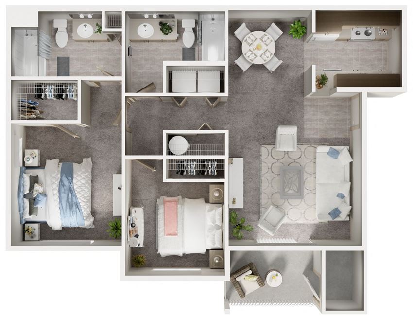 2 Bedroom, 2 Bath